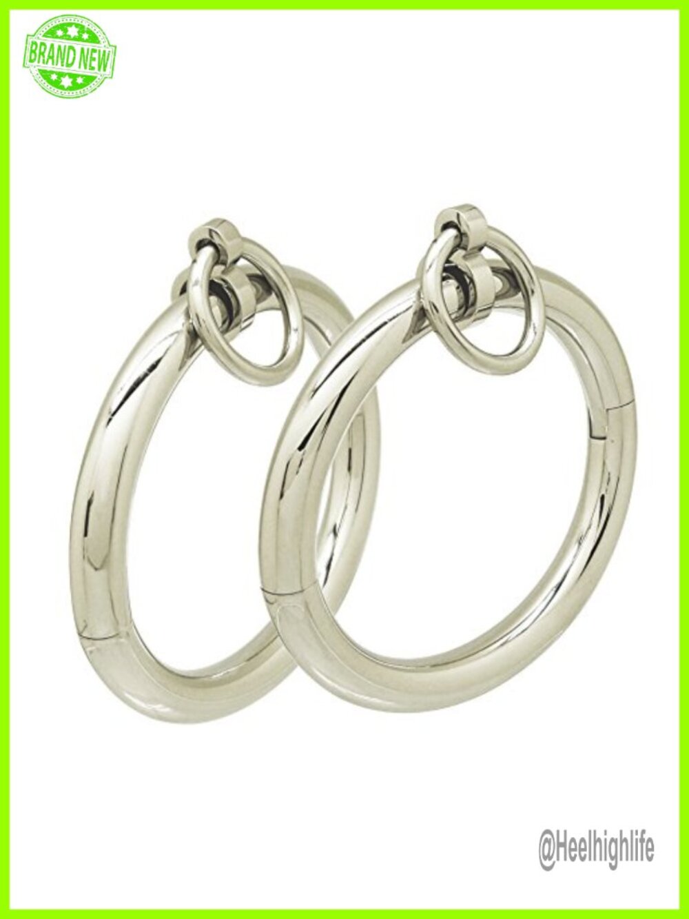 Stainless Steel Lockable Cuff Bracelets with Removable O Ring